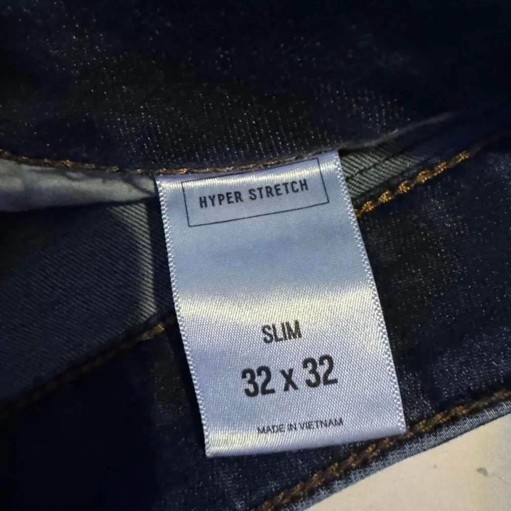 Express Men's Navy and Blue Jeans